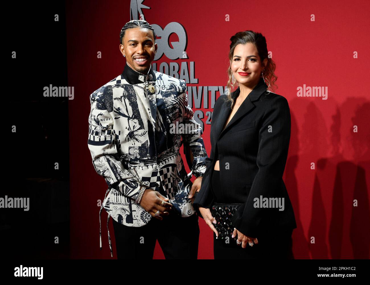 Francisco Lindor and Katia Lindor attend the GQ Global Creativity Awards at  the Water Street Associates Building on Thursday, April 6, 2023, in New  York. (Photo by Evan Agostini/Invision/AP Stock Photo 