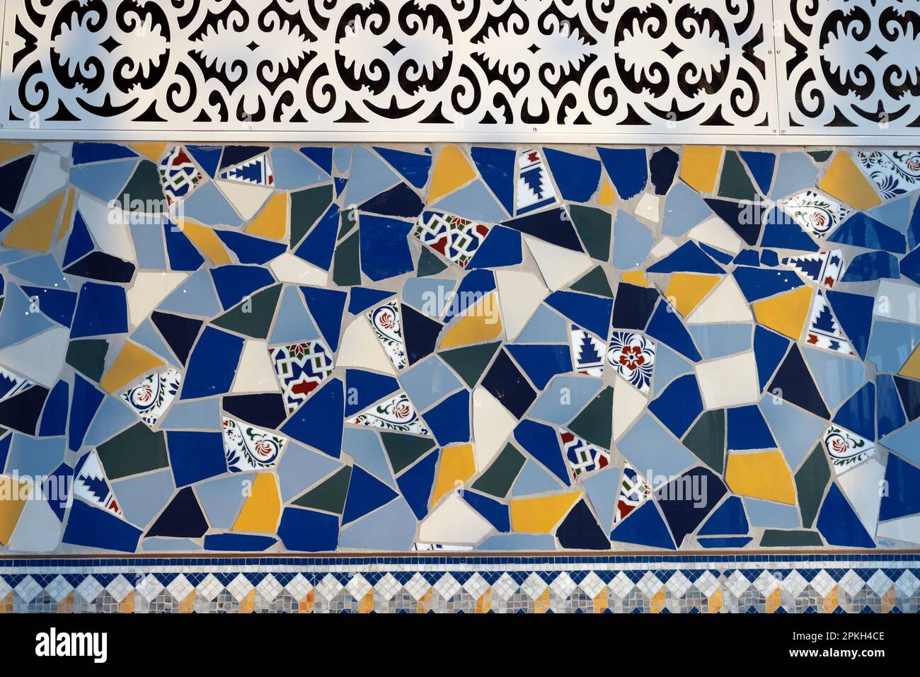 The new fish market inside Old Doha port (Mina District) interior shot