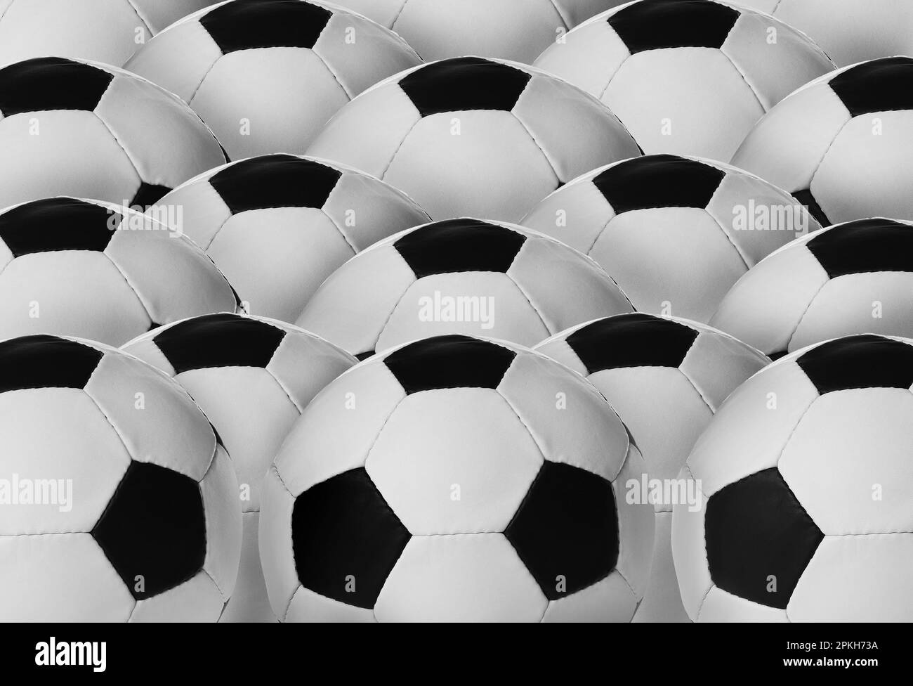 Soccer balls industry Black and White Stock Photos & Images Alamy