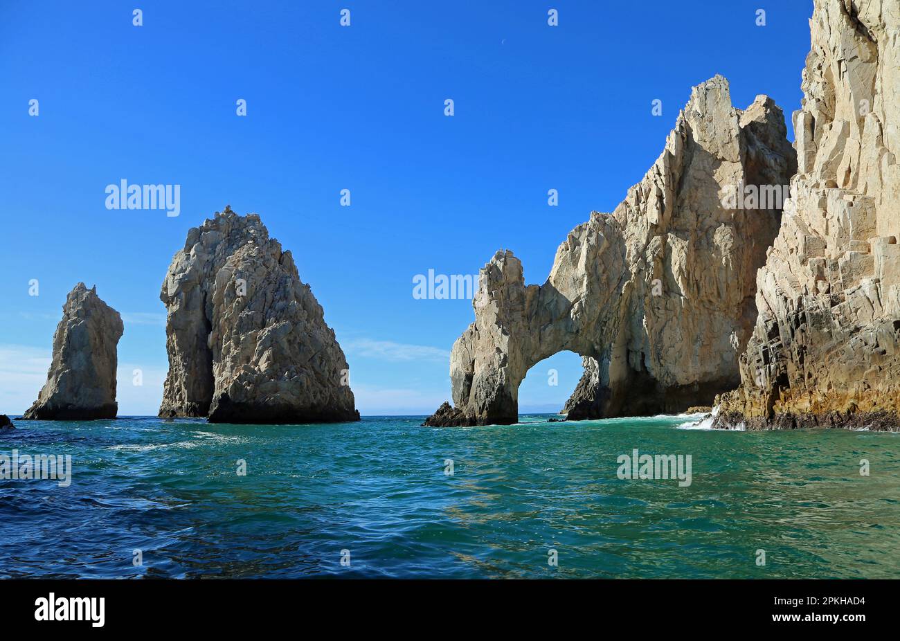 Scenery with El Arco Mexico Stock Photo Alamy