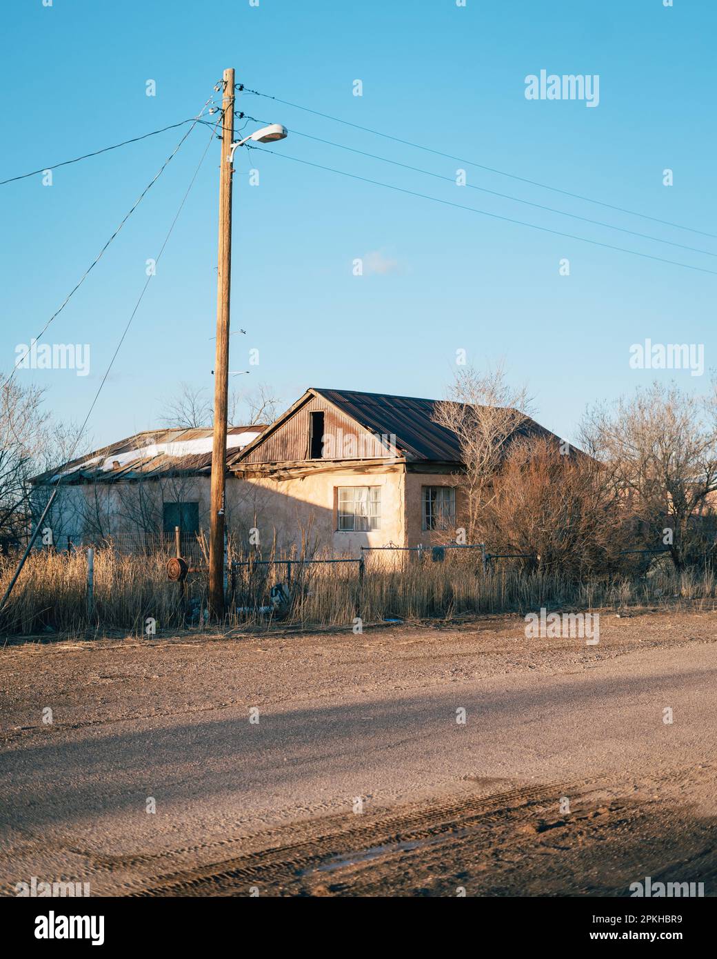 Old shack, Magdalena, New Mexico Stock Photo Alamy