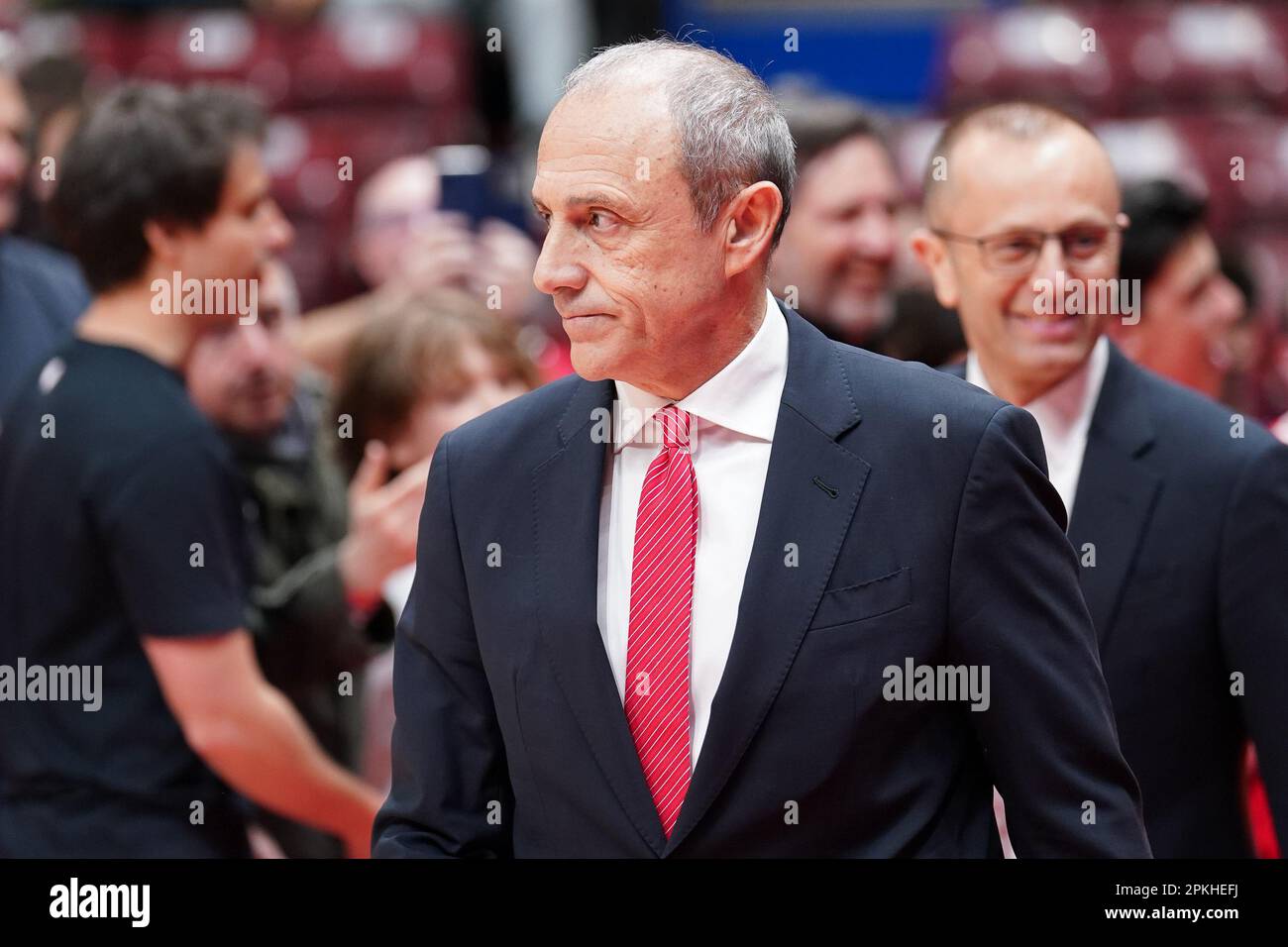 Forum of Assago, Milan, Italy, April 07, 2023, Head Coach Ettore