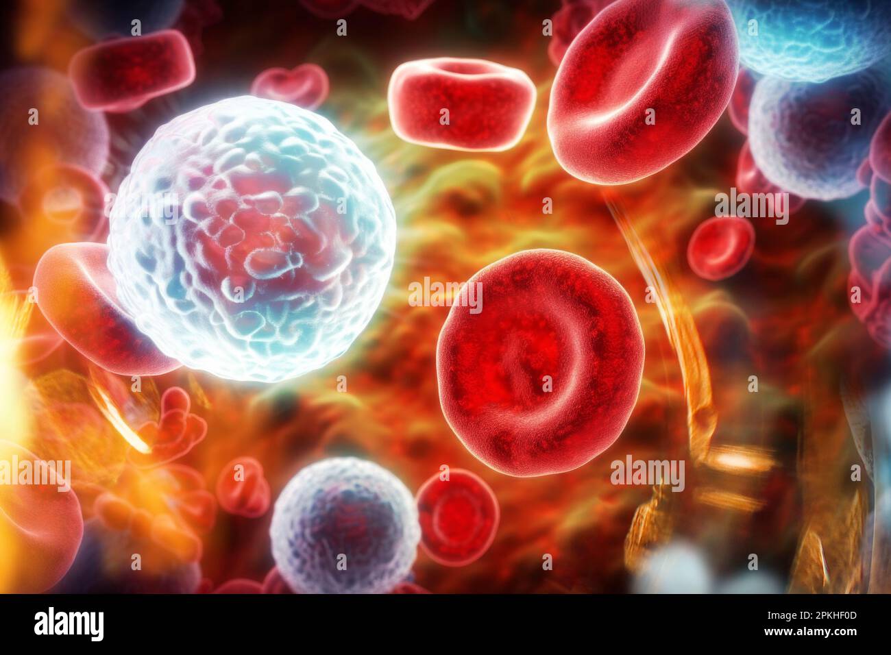 White and red blood cells vein hi-res stock photography and images - Alamy