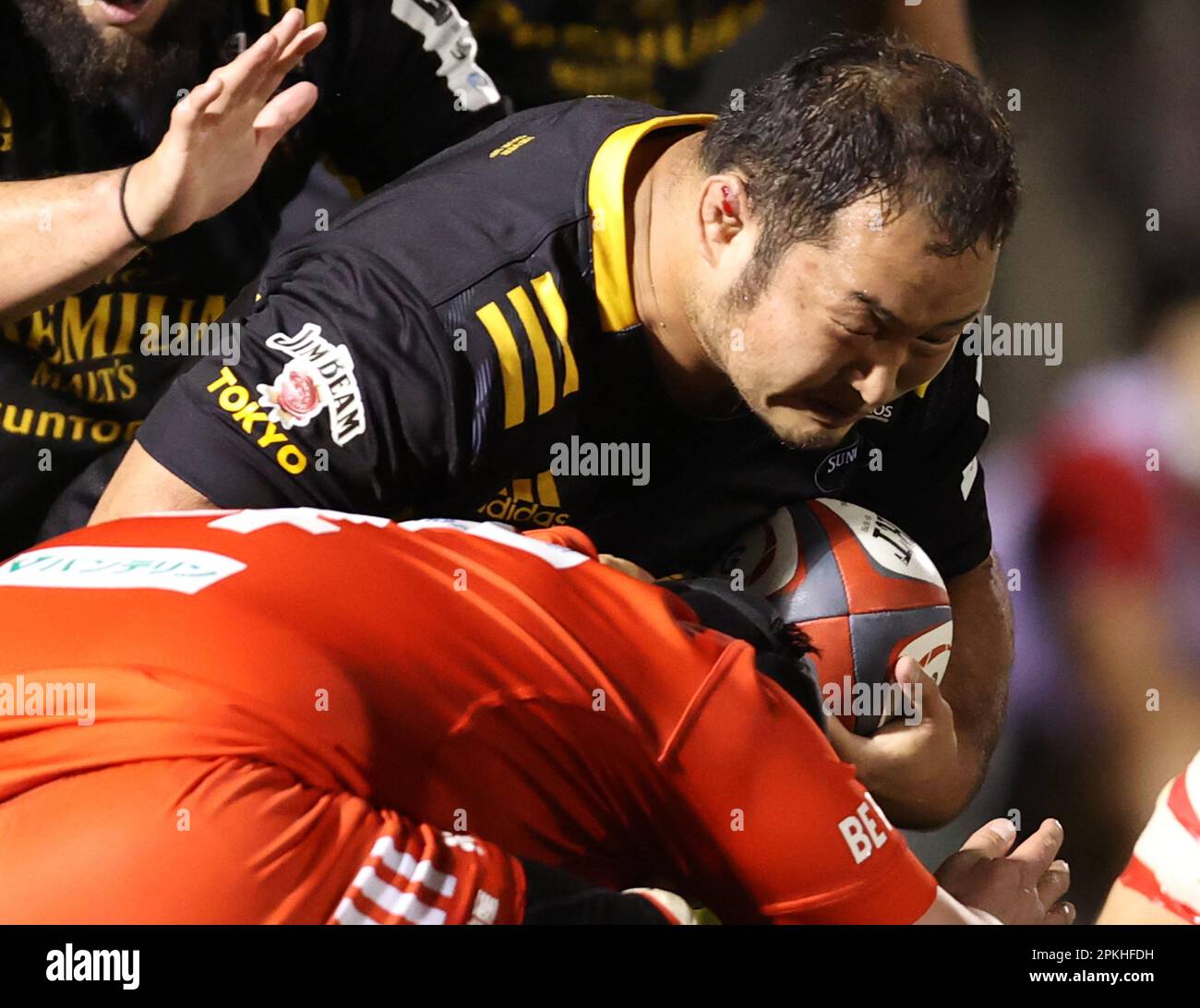 Tokyo, Japan. 7th Apr, 2023. Tokyo Suntory Sungoliath prop Shinnosuke ...