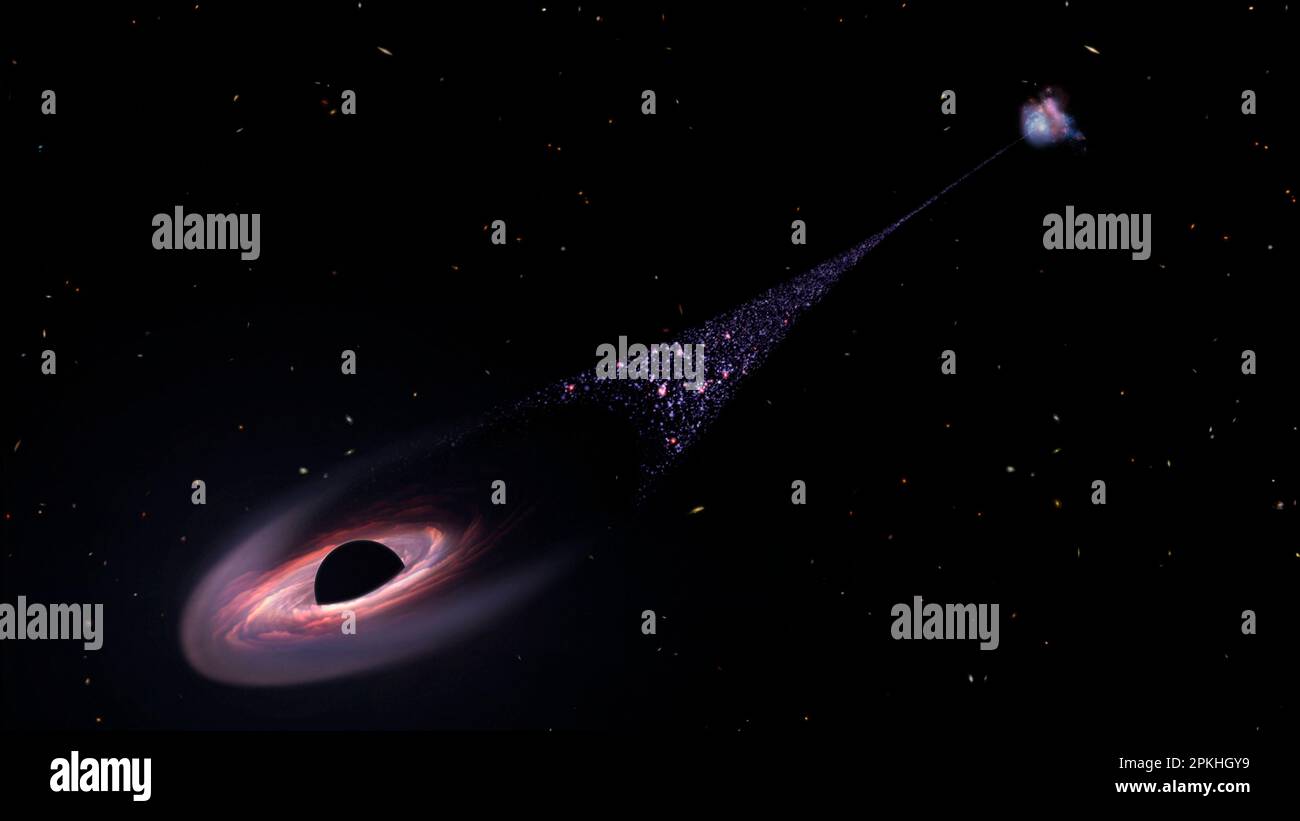 Usa. 7th Apr, 2023. A runaway supermassive black hole ejected from its ...