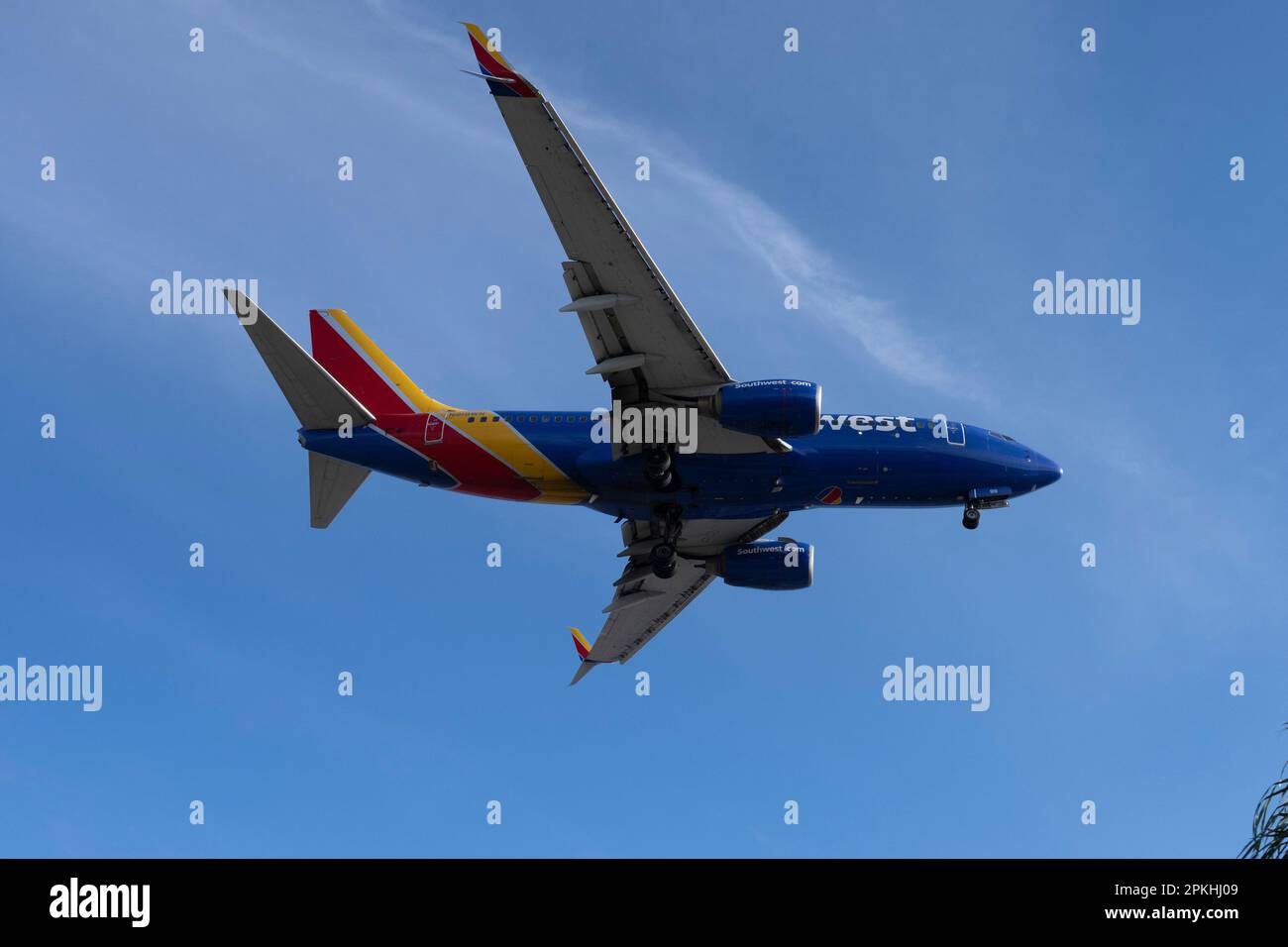 Los Angeles, California, USA. 7th Apr, 2023. A Southwest Boeing 737 NG