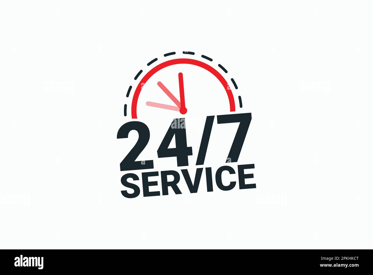 24 hours service everyday banner vector design Stock Vector Image & Art