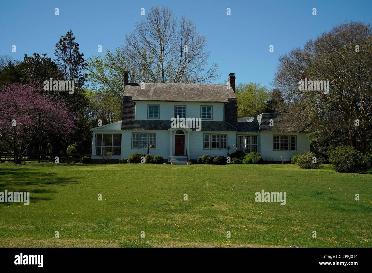 Yorktown Virginia Usa Historical Houses Detail Stock Photo Alamy