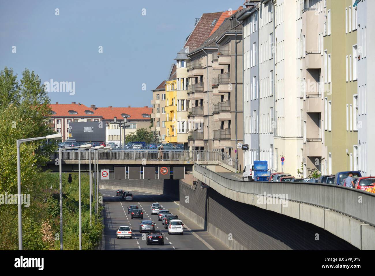 Stadtautobahn, Spiegelweg, Charlottenburg, Berlin, Germany Stock Photo -  Alamy