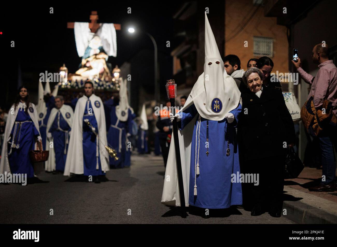 Procession Bearers Confreres and penitents during the procession of the Holy Sepulchre ...