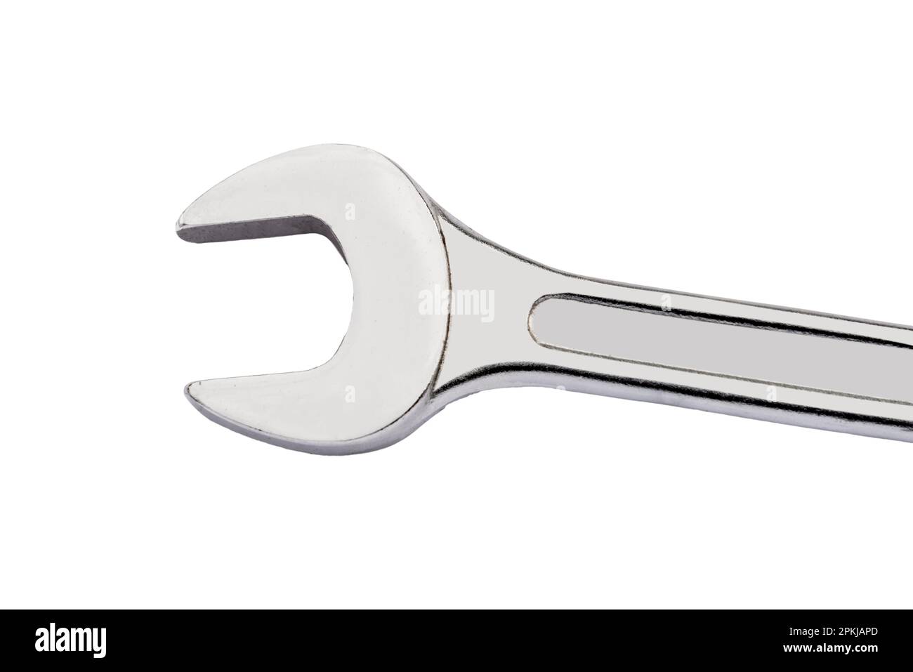 Spanner isolated on white, including clipping path, copy space Stock Photo