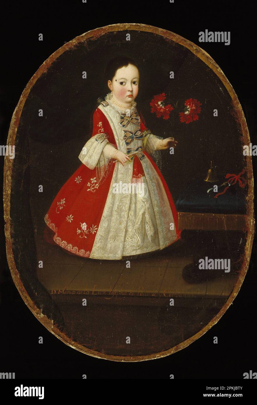Doña María de la Luz Padilla y (Gómez de) Cervantes circa 1735 by