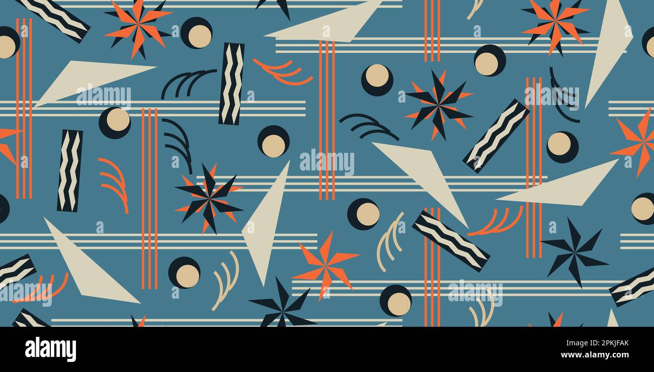 Vector hipster memphis style seamless pattern. Stylish abstract ...