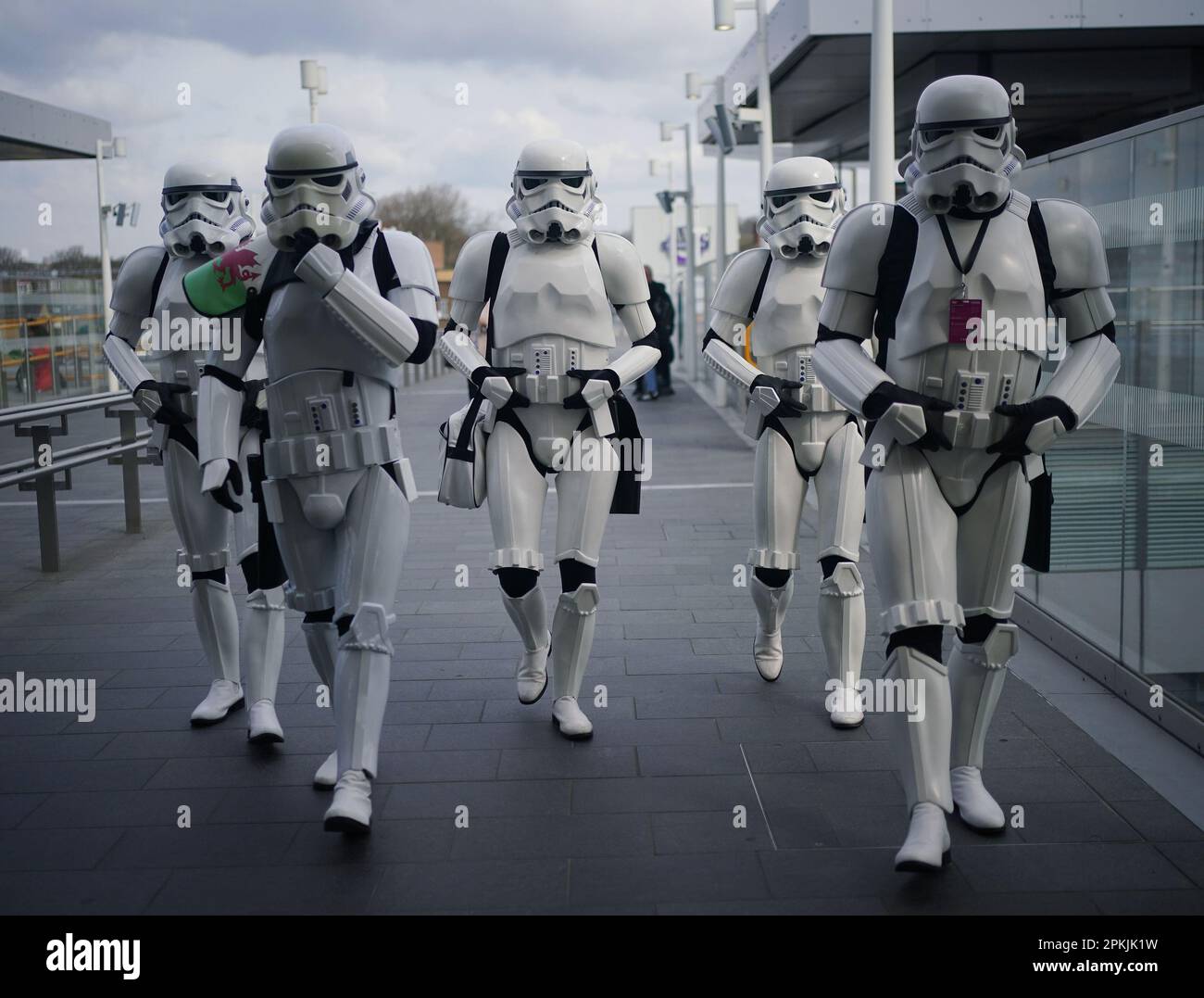 Visitors dressed in costumes during the Star Wars Celebration at the ExCel London in east London