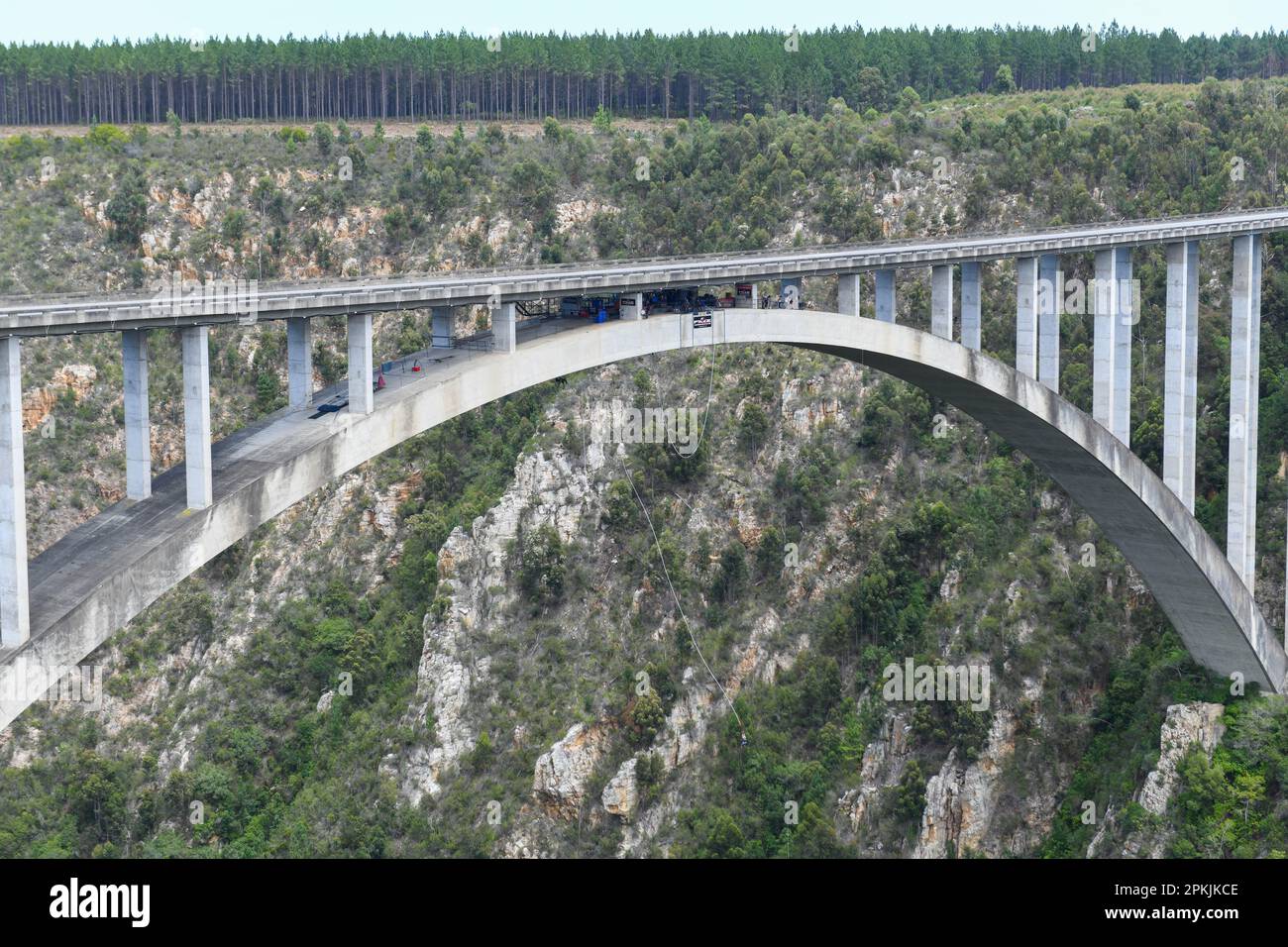 Bungee jumping at Bloukrans bridge on South Africa Stock Photo - Alamy