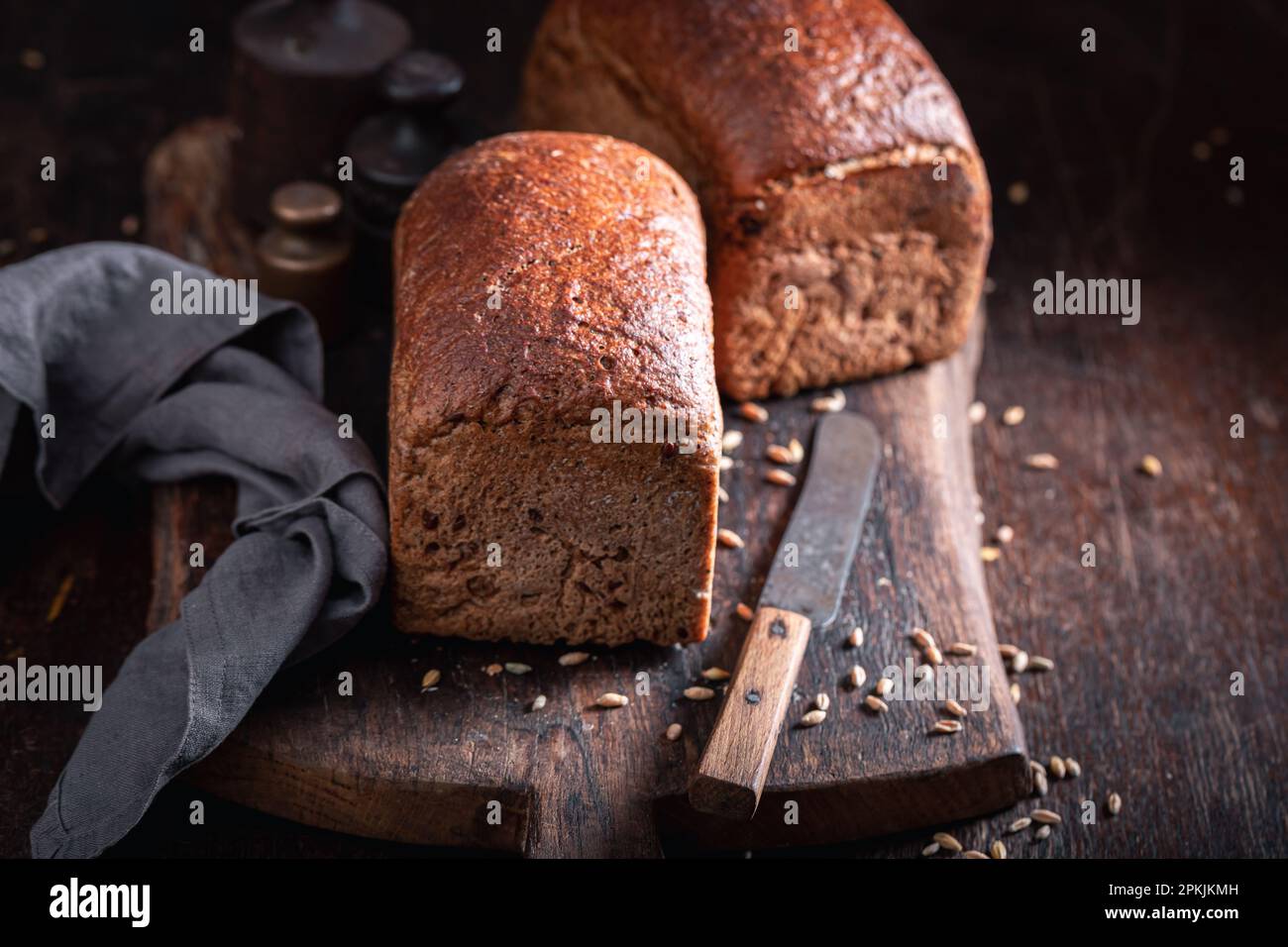 Tasty loaf of breads as source of protein and fibre. Multigrain