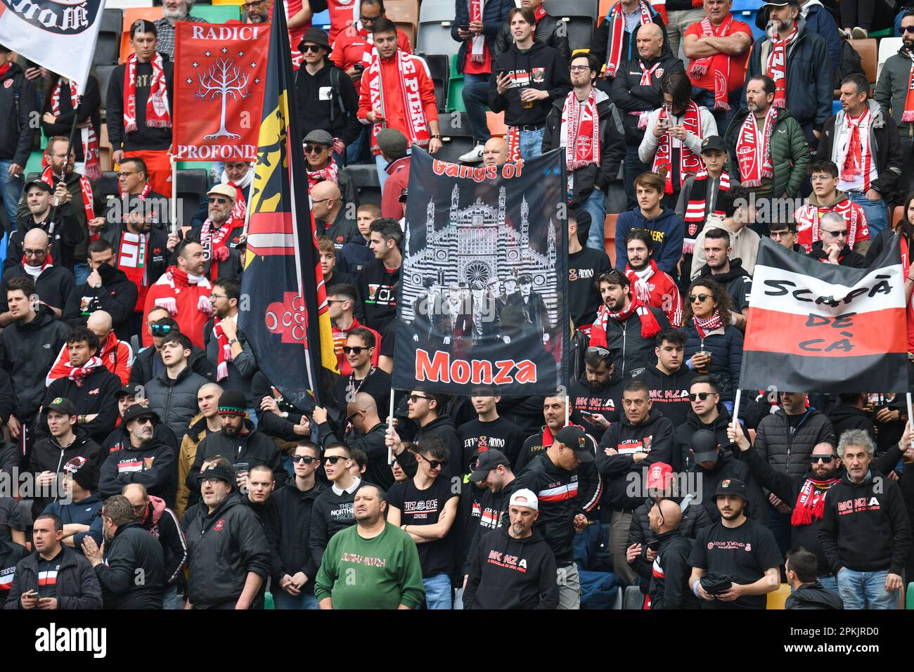 AC Monza supporters during the Italian championship Serie A football