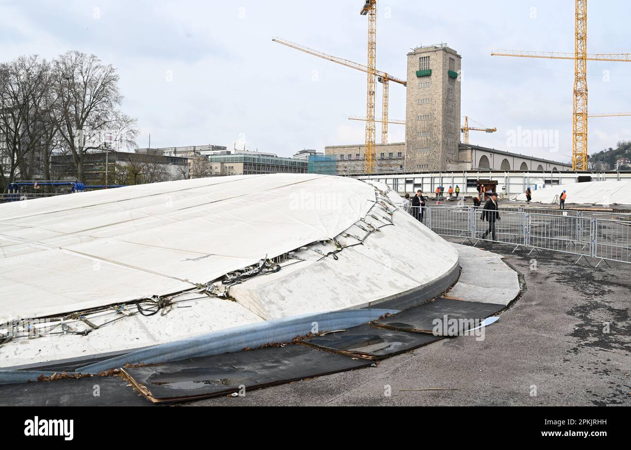 Stuttgart, Germany. 08th Apr, 2023. At the construction site of the new ...