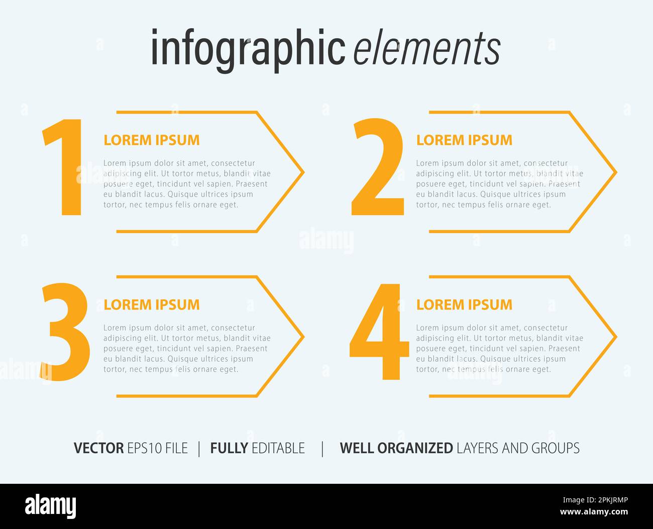 Business Infographic elements with modern design vector. Stock Vector