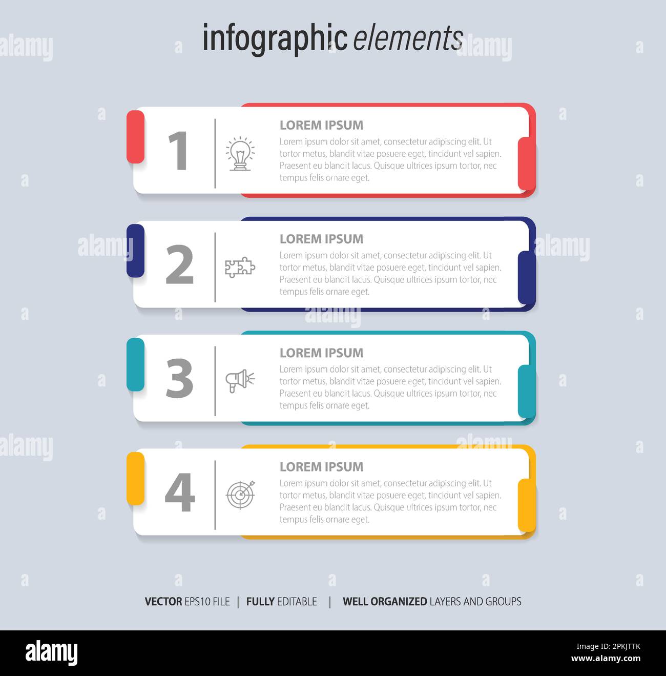 Business Infographic elements with modern design vector. Stock Vector
