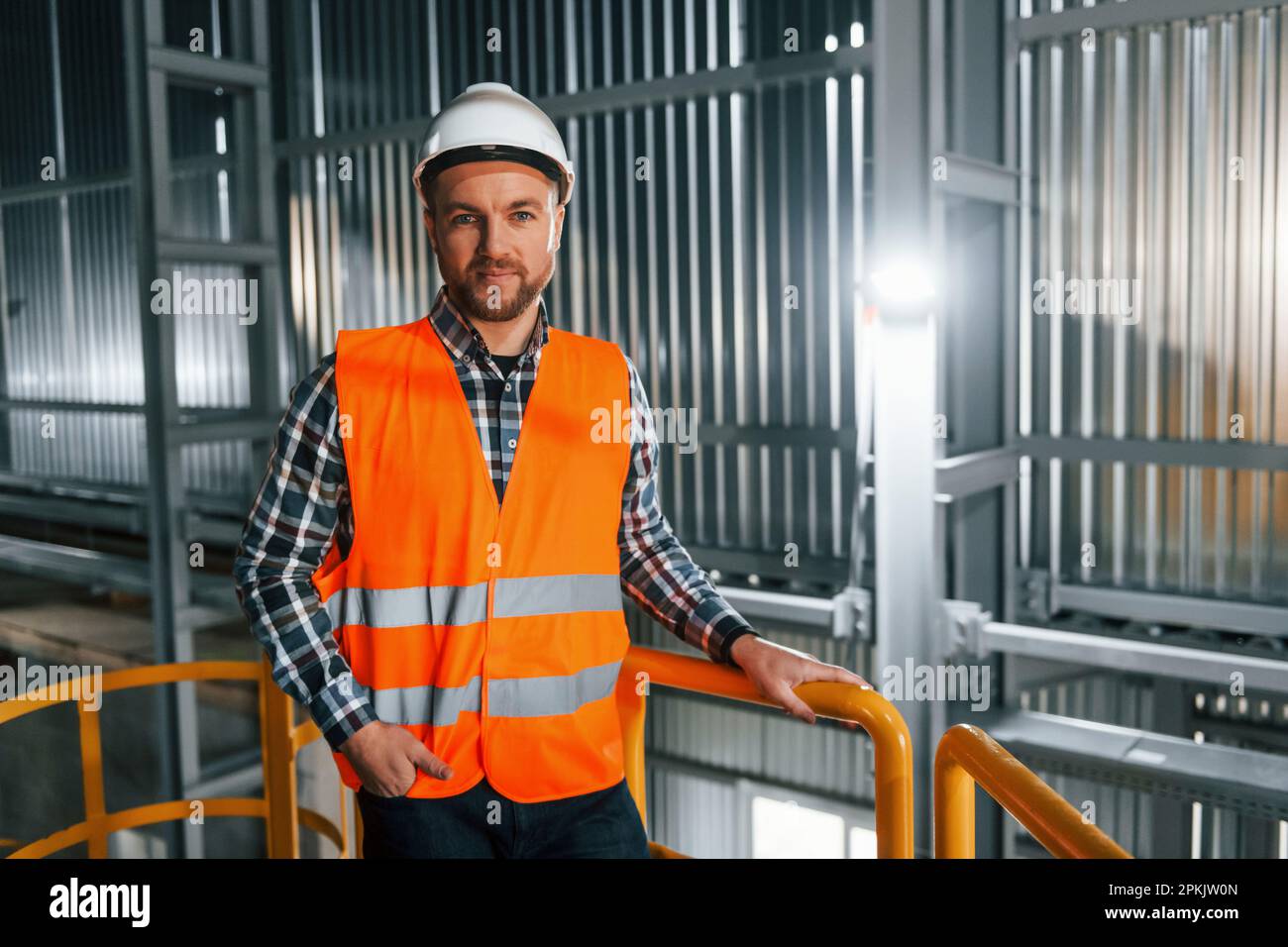 Professional worker in orange uniform hi-res stock photography and ...