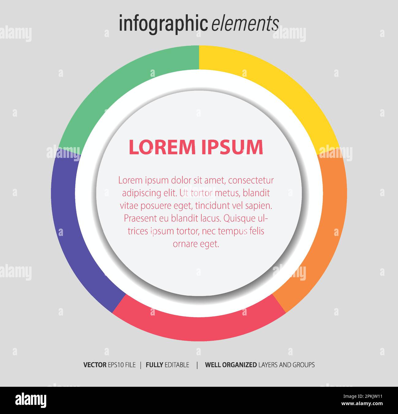 Business Infographic elements with modern design vector. Stock Vector