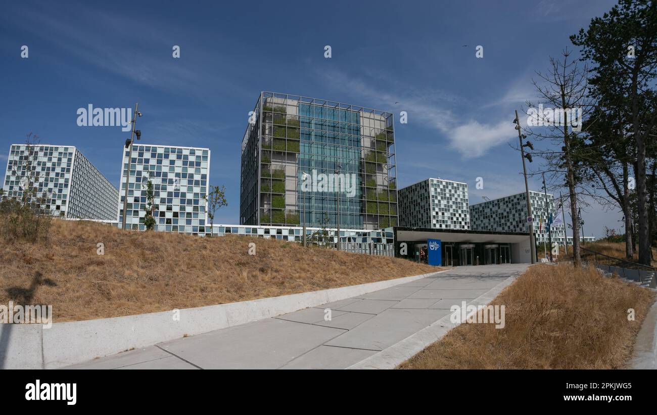 20.07.2018. Den Haag, NL. Exterior view of the International Criminal Court (ICC) in The Hague, Netherlands.  Credit: Ant Palmer/Alamy Stock Photo