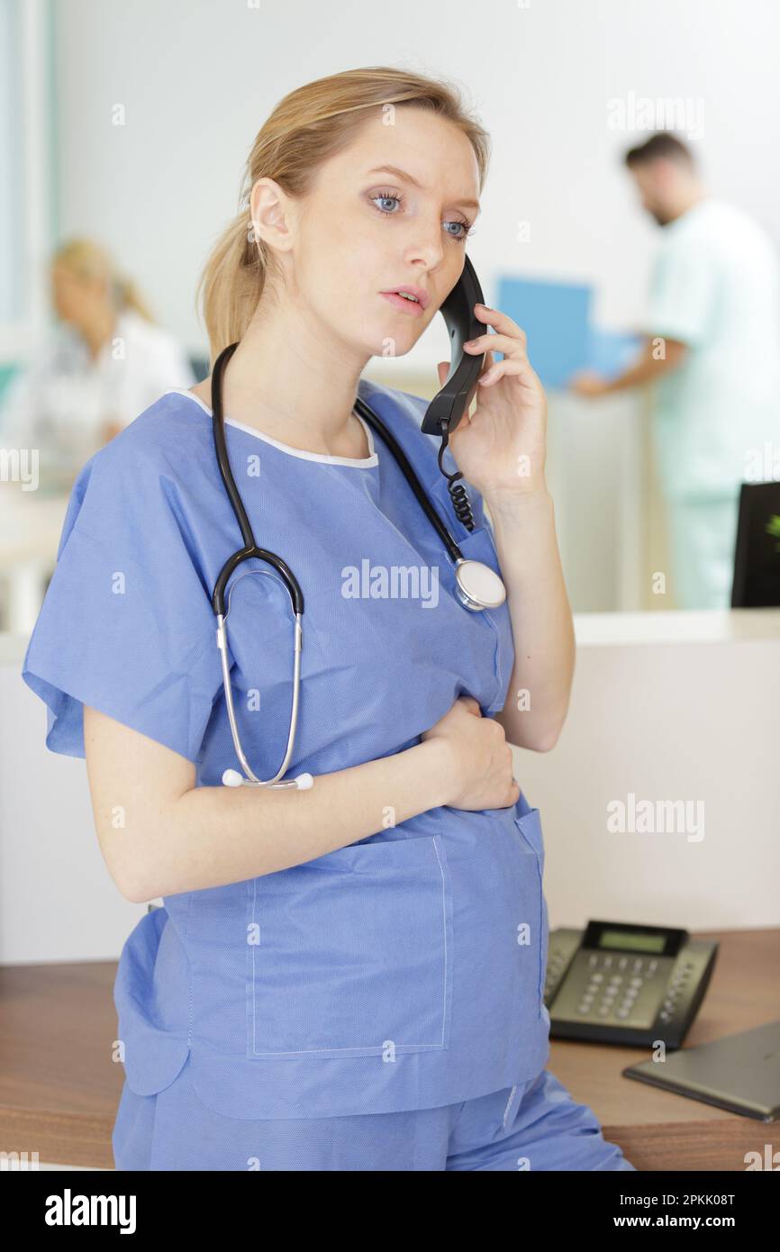 female doctor gynecologist working in the clinic Stock Photo - Alamy