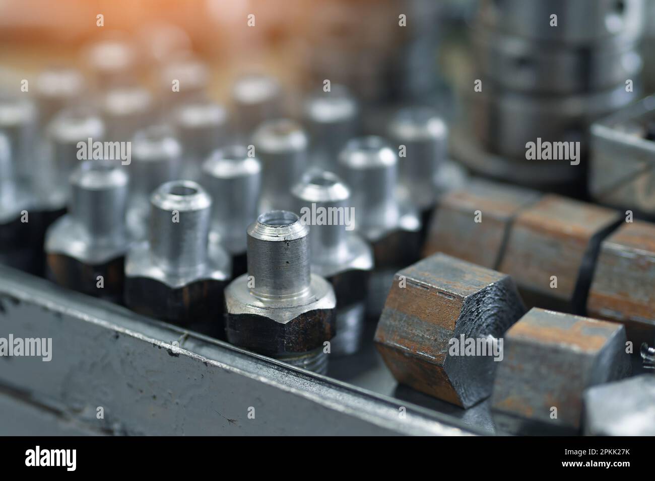 These are closeup metal fittings and adapters. Production of adapters