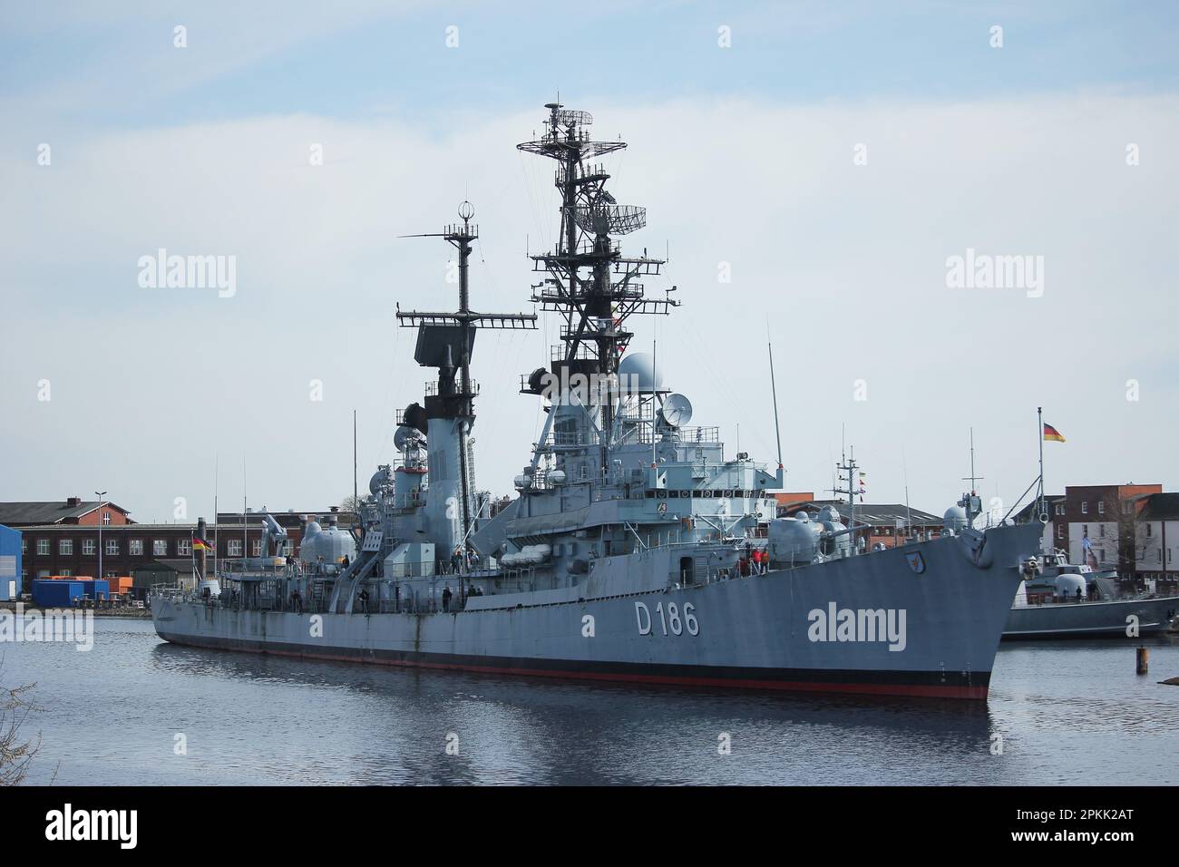 MuseumShip (ex Destroyer) of the German Navy MÖLDERS moored at