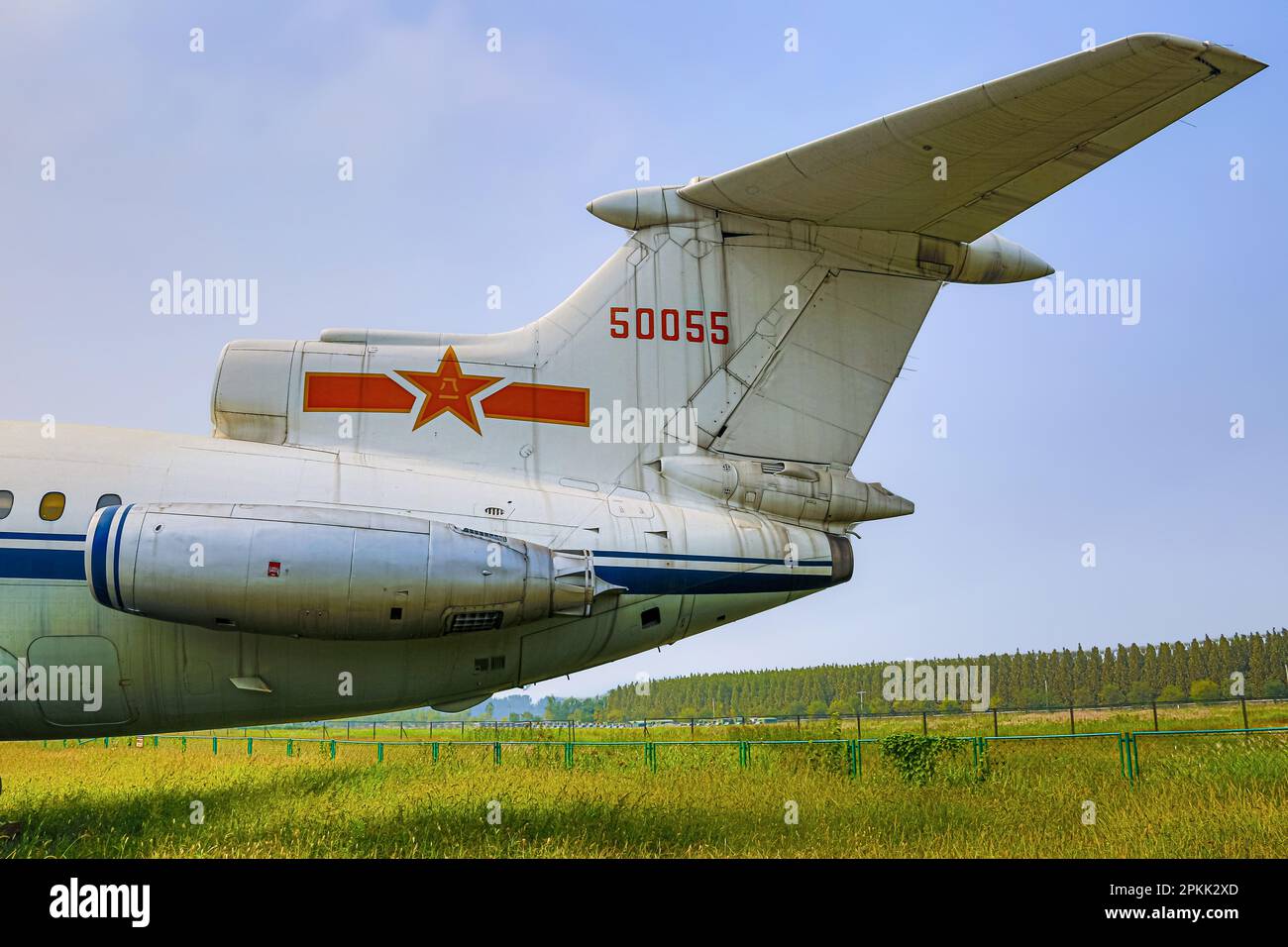 Airplane at the China Military Aviation Museum, Beijing Stock Photo