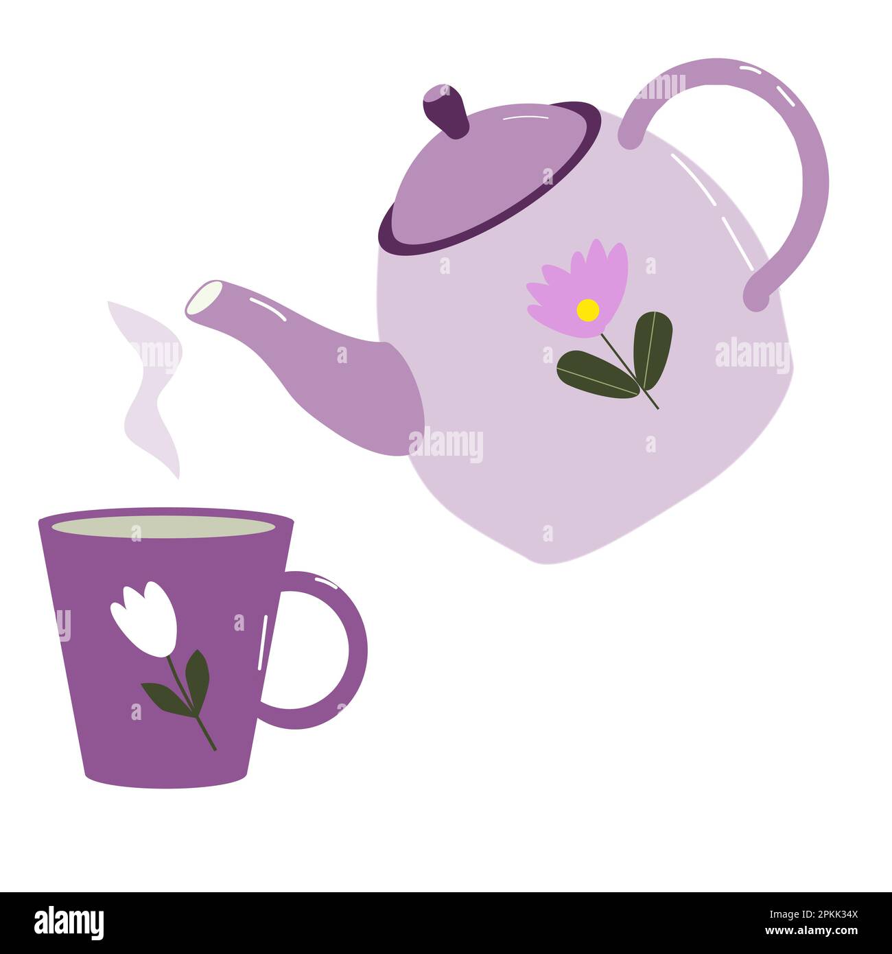 Tea time desighn for background, flyer, banner  Stock Vector