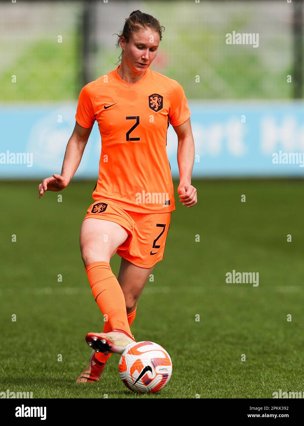 Zeist, Netherlands. 08th Apr, 2023. ZEIST, NETHERLANDS - APRIL 8: Sisca  Folkertsma of The Netherlands during the Friendly match match between  Oranje Vrouwen and Feyenoord Vrouwen at KNVB Campus on April 8,
