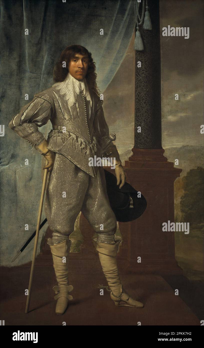 James Hamilton, 1st Duke of Hamilton, 1606 - 1649. Royalist 1629 by Daniel Mijtens Stock Photo
