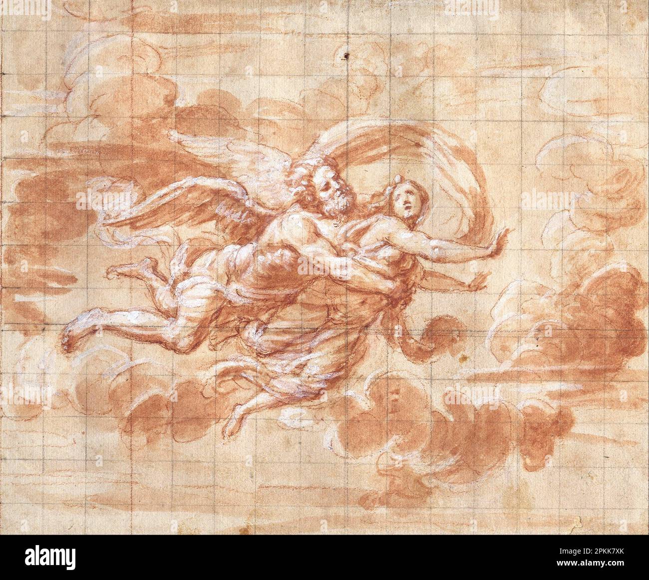 Abduting Boreas Abducting Orithyia 1640 by Giovanni Maria Morandi Stock Photo ...