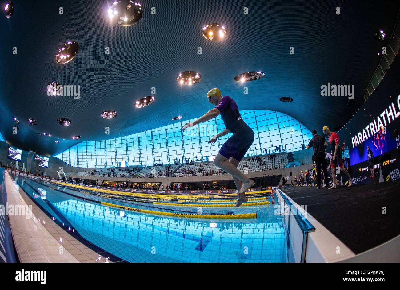 Great Britain’s Louis Rolfe before his Para Triathlon race during the ...