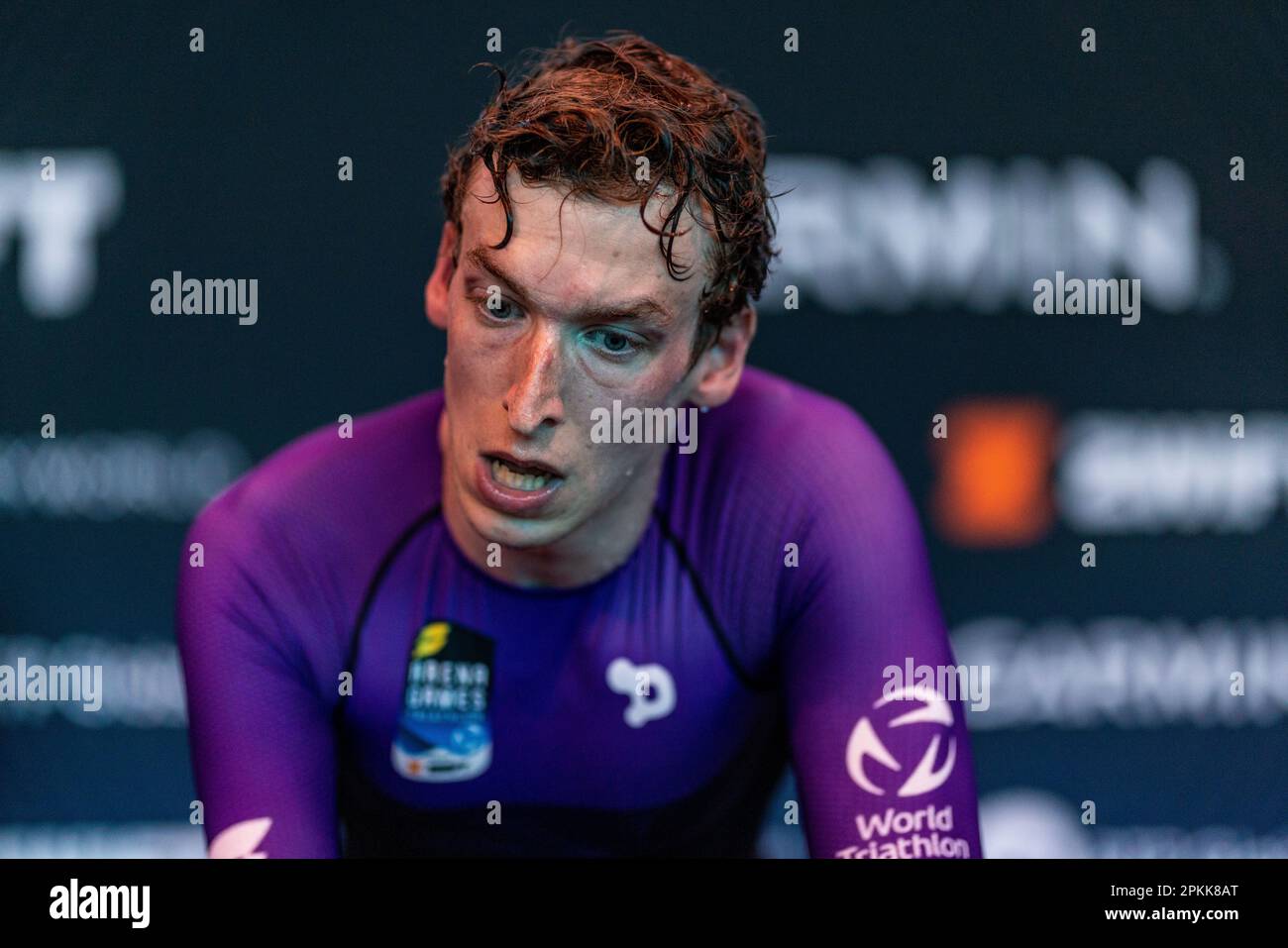 Great Britain’s Louis Rolfe in action during his Para Triathlon race ...