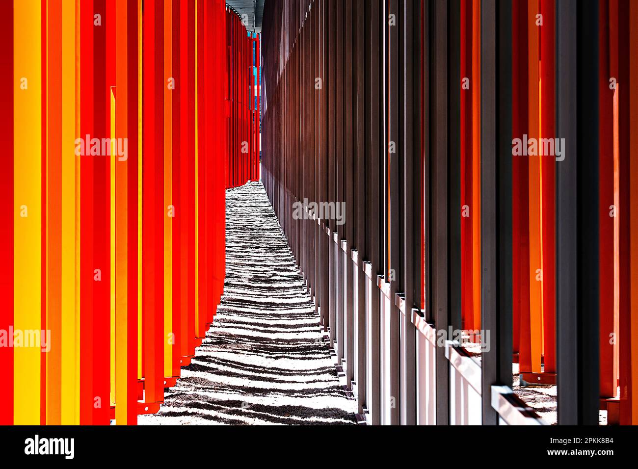 Pavilion facade, Zaragoza, Aragon, Spain Stock Photo