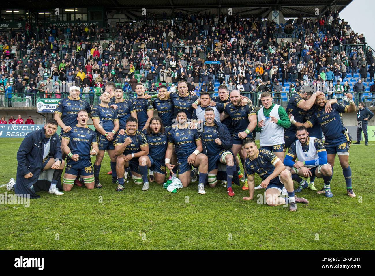 Treviso, Italy. 08th Apr, 2023. 08/04/2023; Foto Alfio Guarise; Challenge Cup; Stadio Monigo Treviso; Benetton Treviso Vs Cardiff Rugby; Rugby; Quarti di Finale; during Quarter finals - Benetton Rugby vs Cardiff, Rugby Challenge Cup in Treviso, Italy, April 08 2023 Credit: Independent Photo Agency/Alamy Live News Stock Photo