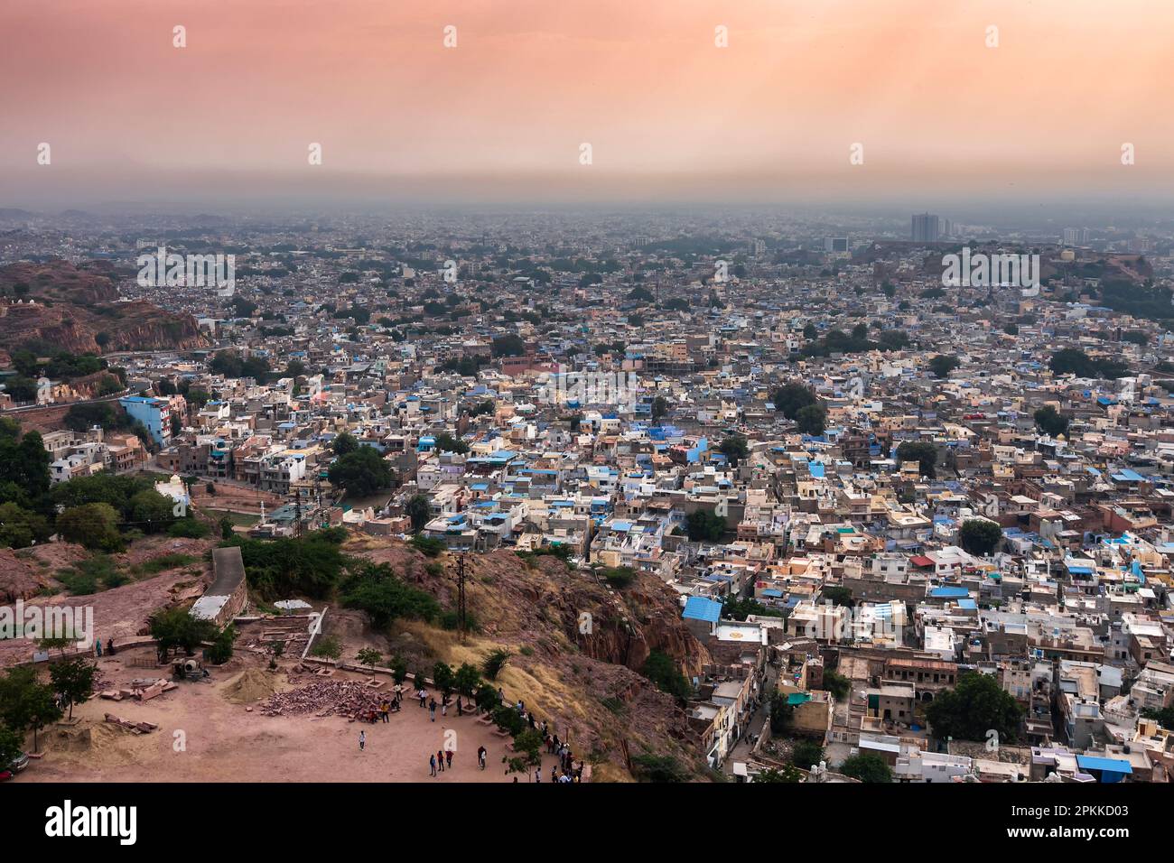 Beautiful top view of Jodhpur city from Mehrangarh fort, Rajasthan ...