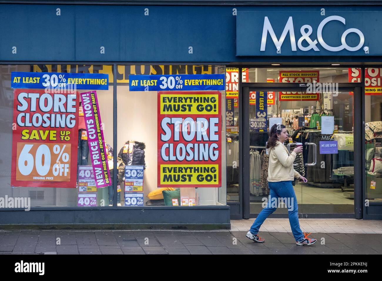 A M&Co. store in Penarth, Wales, which is due to close down. Stock Photo