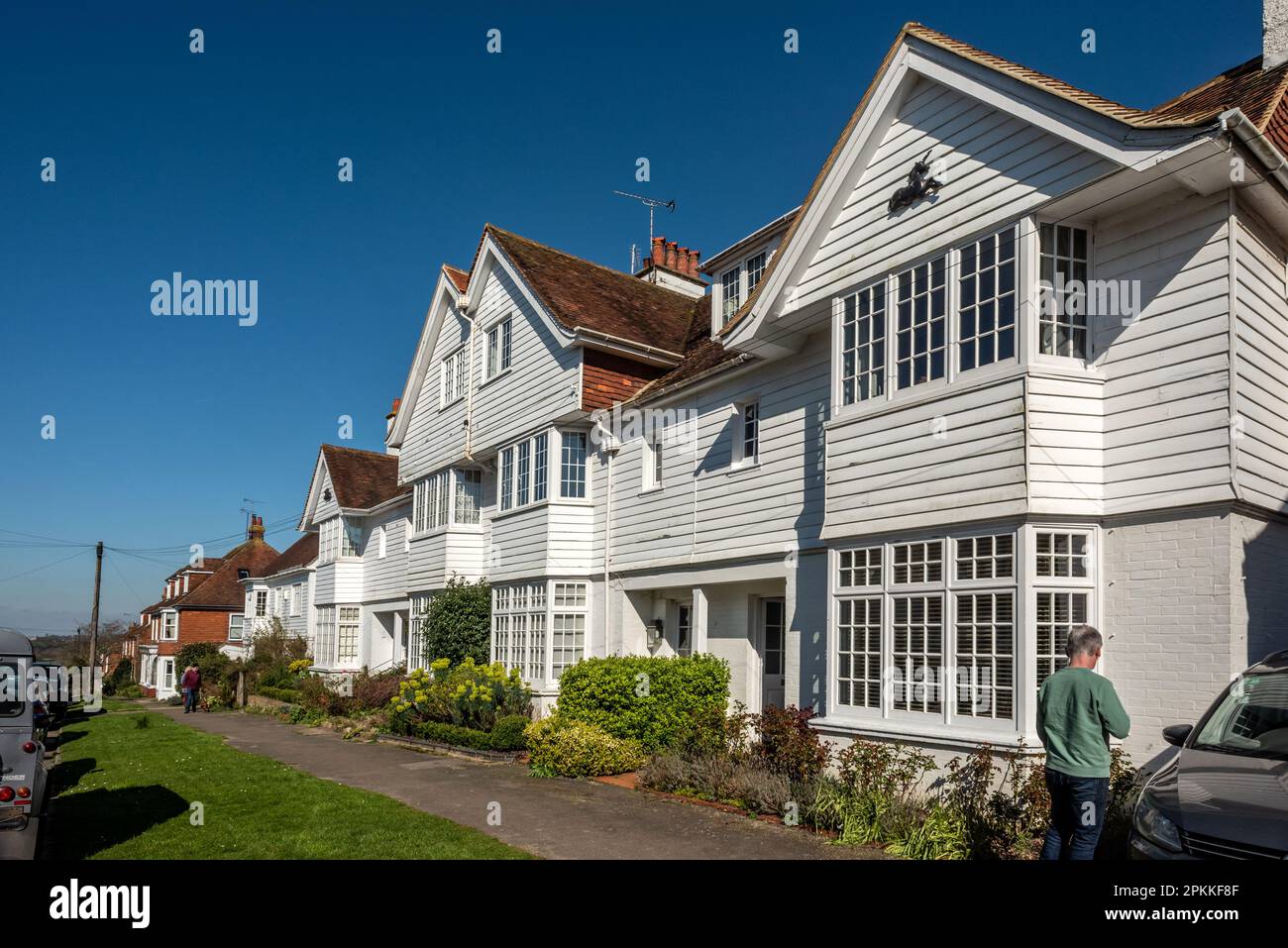 Winchelsea, April 3rd 2023 Houses in Hiham Green Stock Photo Alamy
