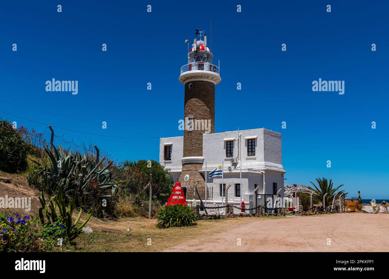 Punta Carretas Lighthouse, Montevideo, Uruguay, South America Stock Photo