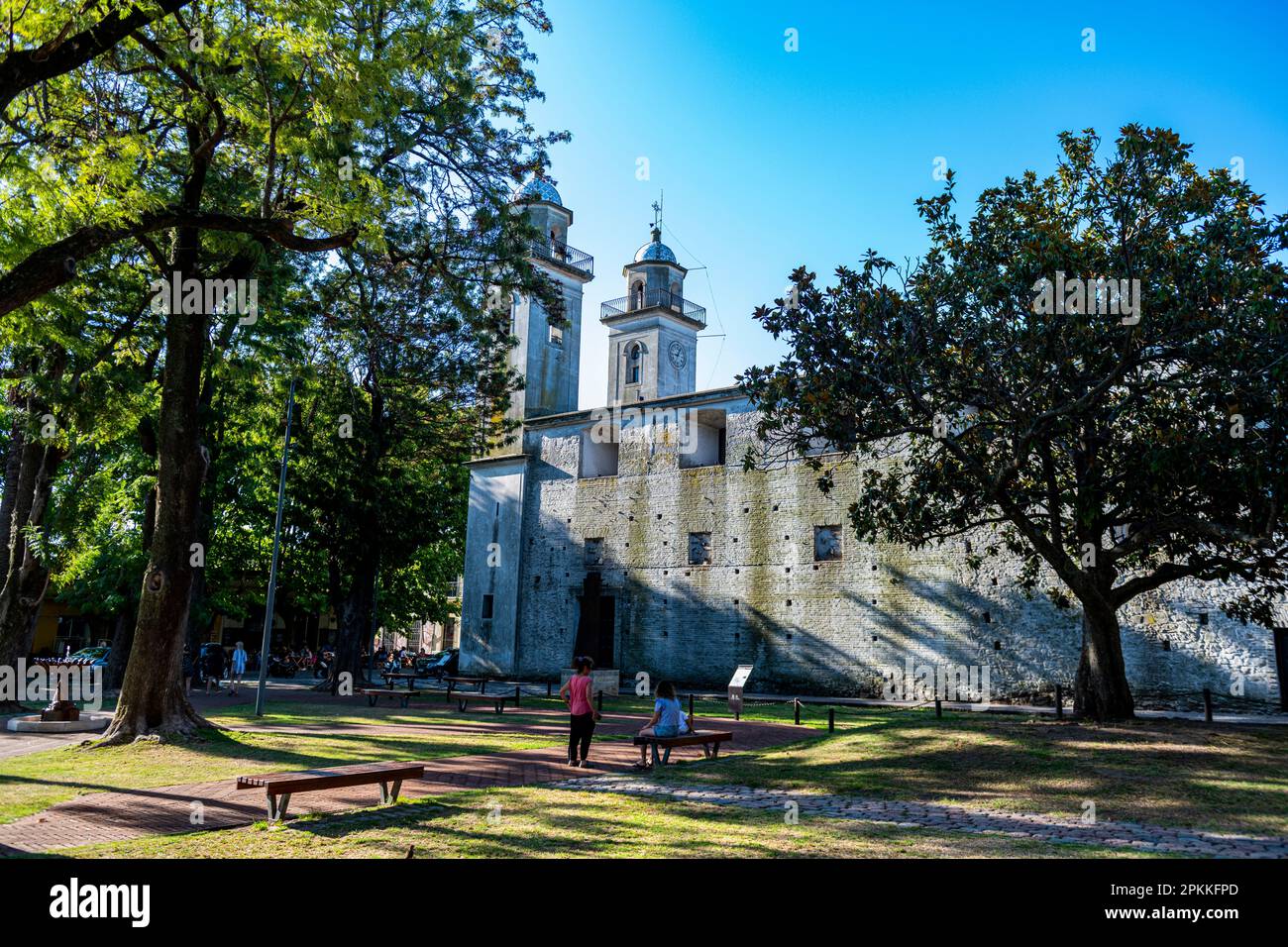 Basilica del Santisimo Sacramento, Colonia del Sacramento, UNESCO World Heritage Site, Uruguay, South America Stock Photo