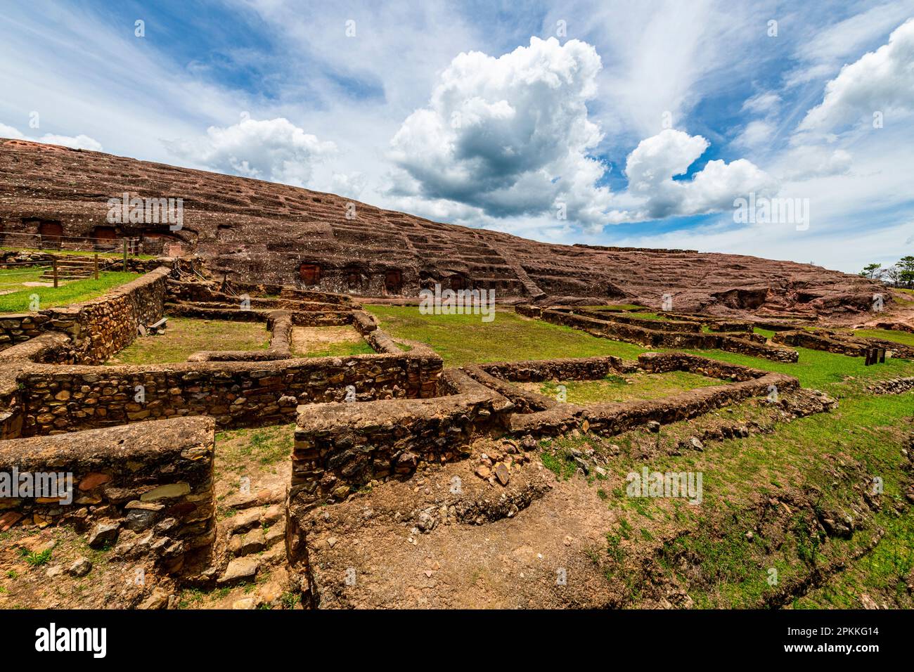 El Fuerte de Samaipata, Pre-Columbian archaeological site, UNESCO World Heritage Site, Santa Cruz department, Bolivia, South America Stock Photo