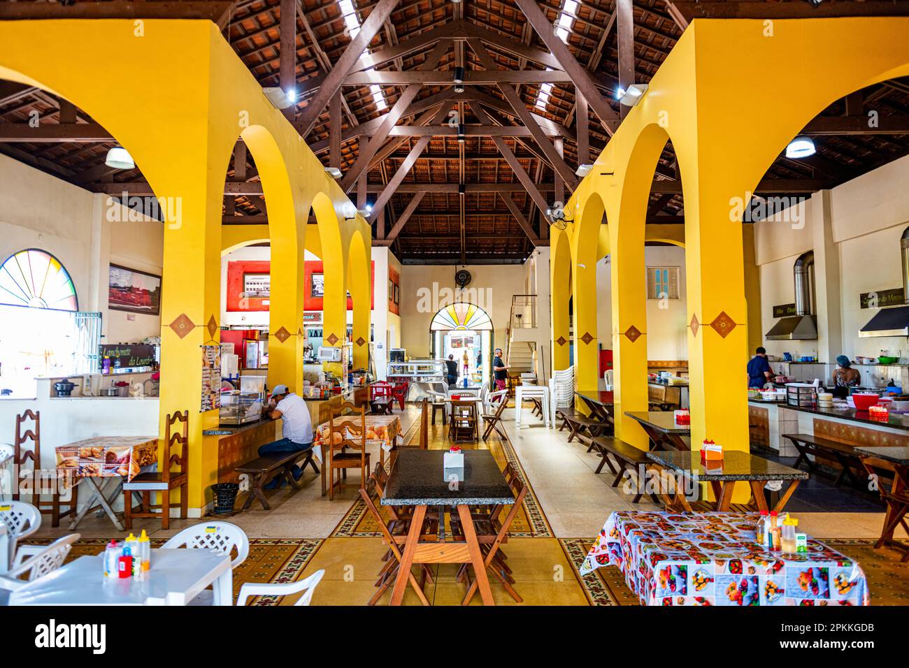 Historical Market Hall, Rio Branco, Acre State, Brazil, South America Stock Photo