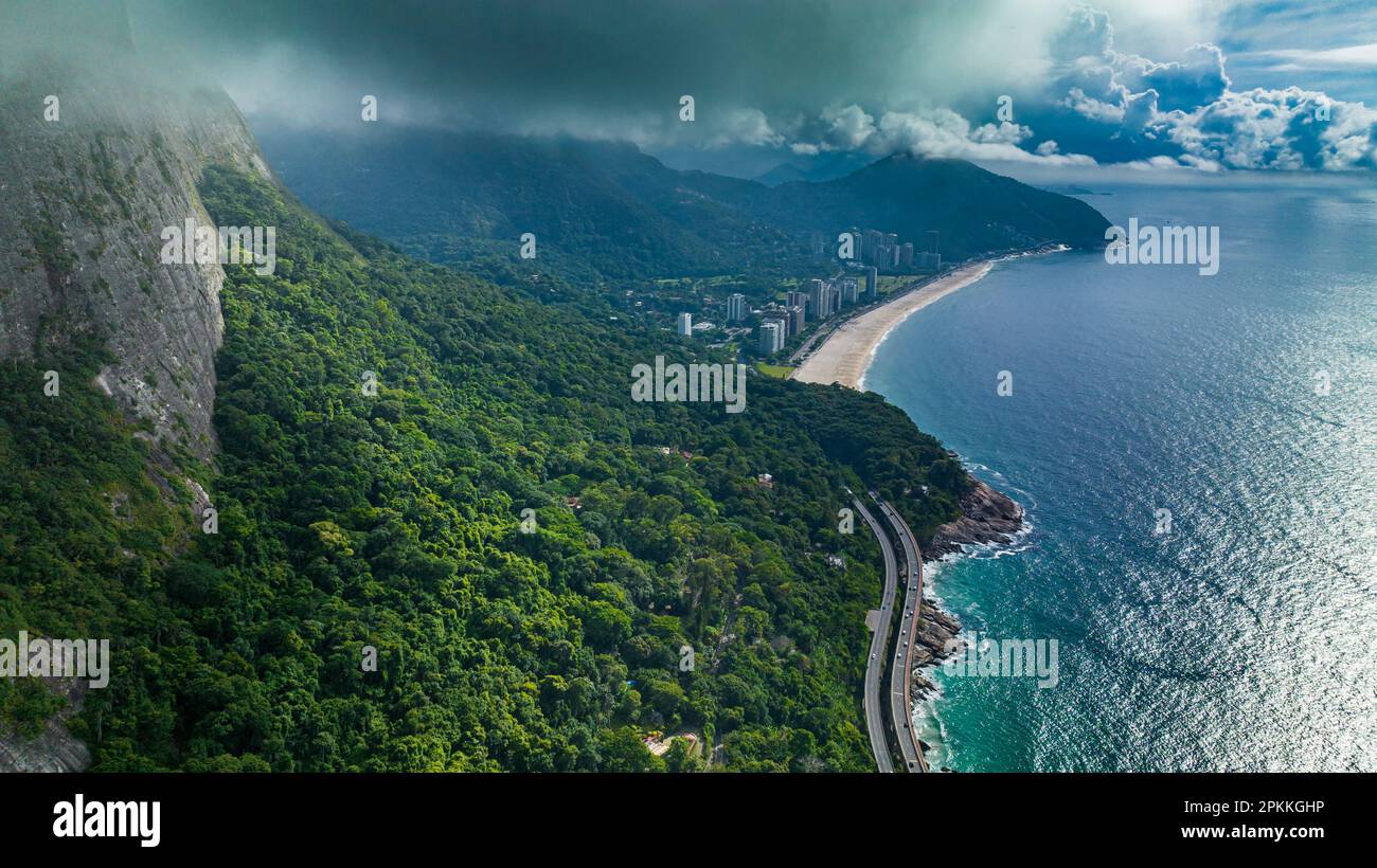 Aerial, Rio de Janeiro, Brazil, South America Stock Photo