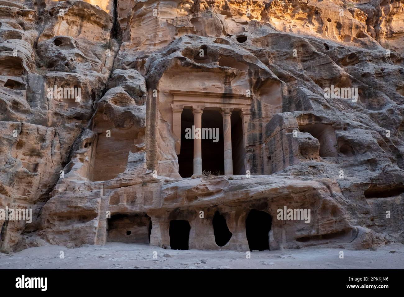 Al Beidha (Siq al-Barid) archaeological site in Little Petra, UNESCO World Heritage Site, Jordan, Middle East Stock Photo