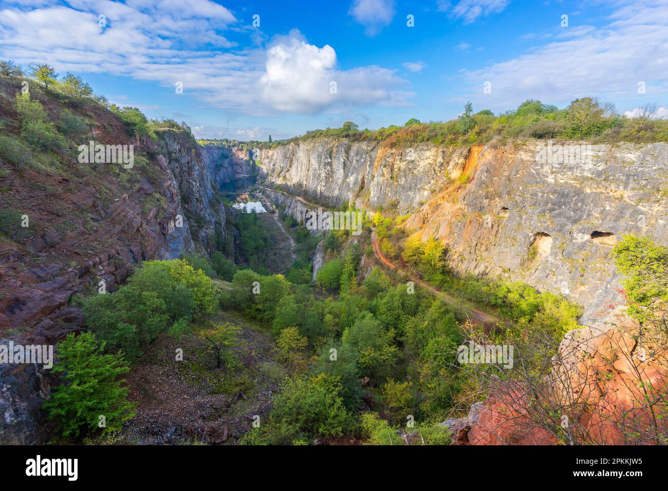 Velka Amerika (Big America) Quarry, Morina near Prague, Central Bohemia, Czech Republic (Czechia), Europe Stock Photo