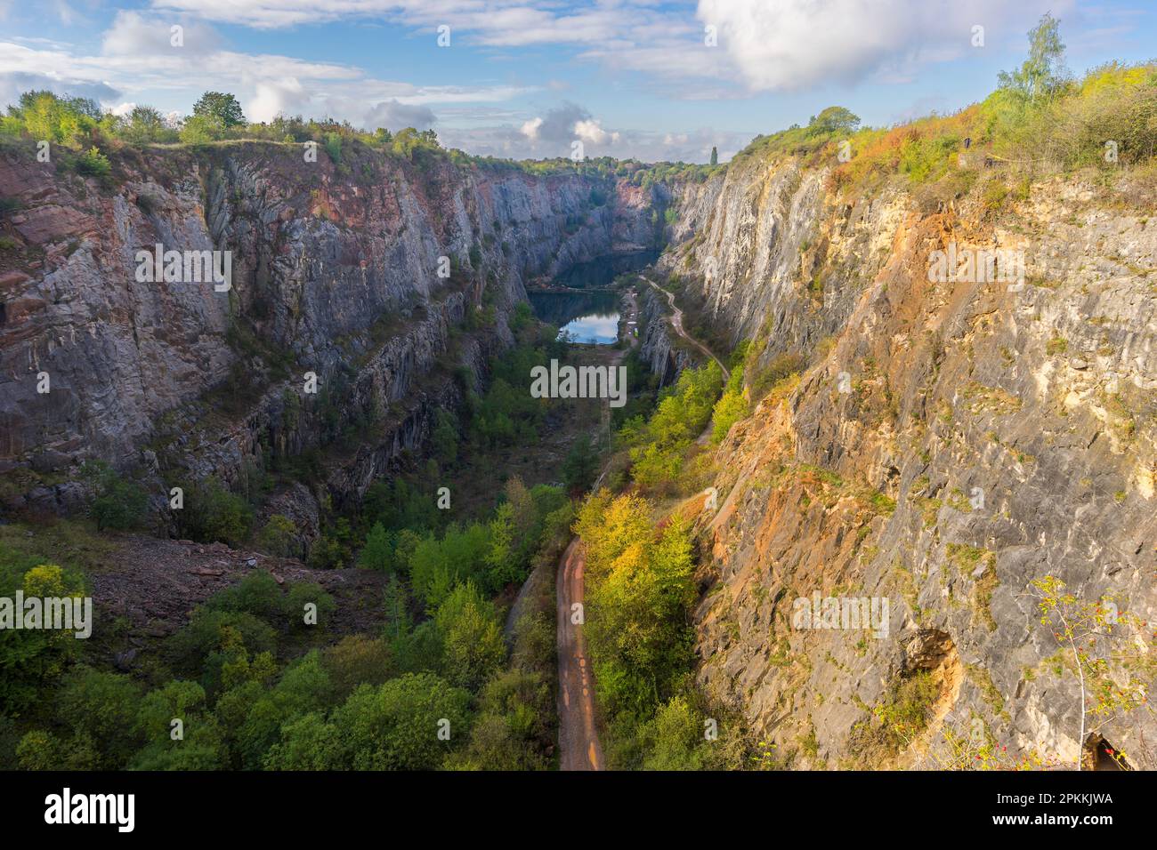 Velka Amerika (Big America) Quarry, Morina near Prague, Central Bohemia, Czech Republic (Czechia), Europe Stock Photo